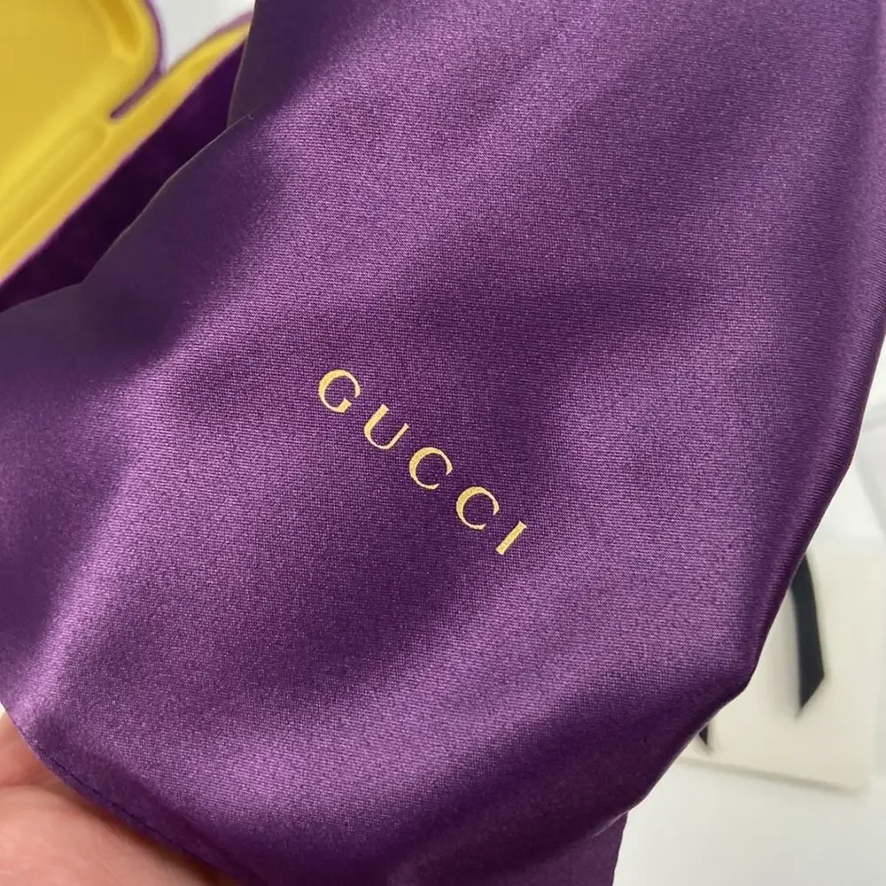 NEW! Gucci ggo714sa yellow sunglasses